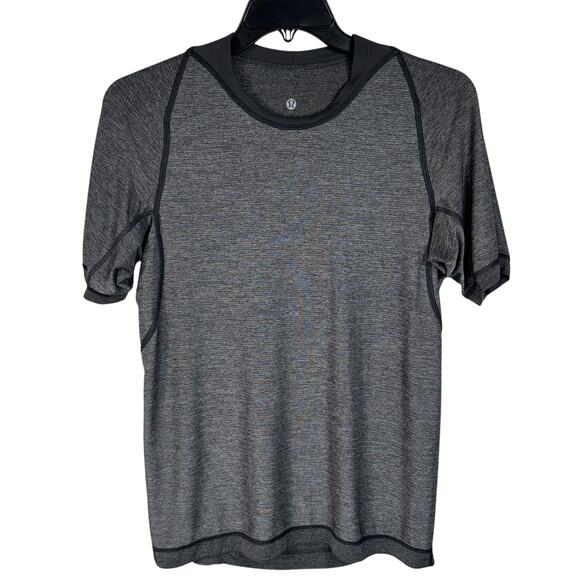 Lululemon Mens Medium Bolt Tech II Shirt Short Sleeves Lightweight Reversible - Picture 7 of 10